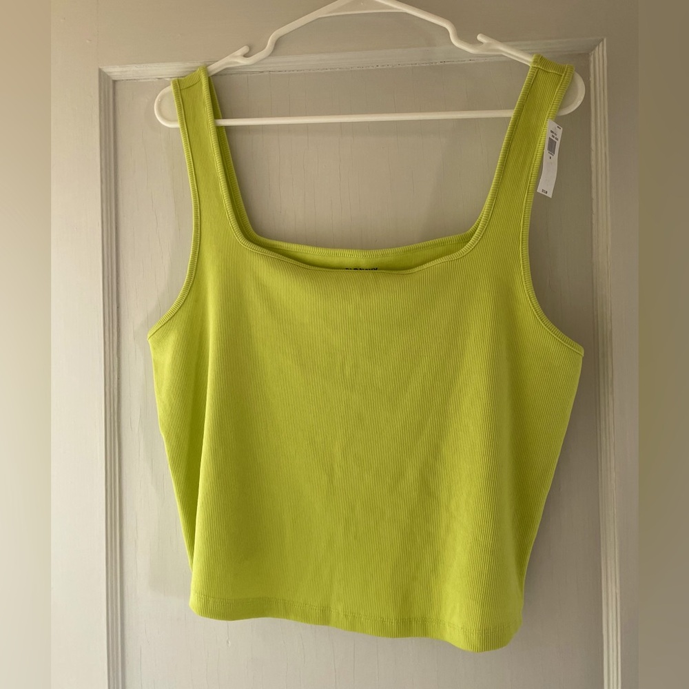 Bright Green Crop Tank